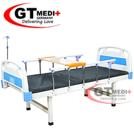 PS-08 GT MEDIT GERMANY Medical Home Care Hospital Nursing Bed with Mattress, Dining Table, Infusion Stand / Tilam Katil
