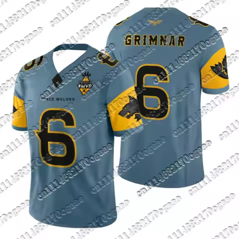 Men Warhammer 40,000: Space Wolves Sports Jersey Shirt Y2K Oversized Game Fan Football Jersey No.6 P