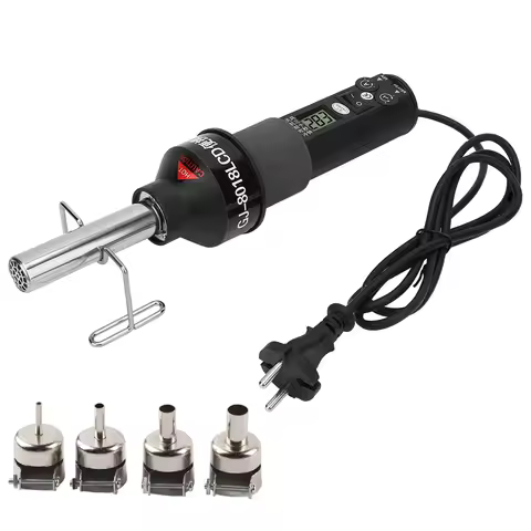 450W LCD Adjustable Electronic Heat Hot Air Gun Desoldering Soldering Station IC SMD BGA Adjustable 