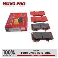 Nuvo-Pro Brake Pad Front Toyota Fortuner 2012-2016 VAX-2228K SET