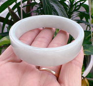 ☎ ( BẢN ĐÁ A )Vòng tay cẩm thach bản vuông trắng sữa thiên nhiên vân đẹp Ni 50-Ni 53hình thực tế DKT