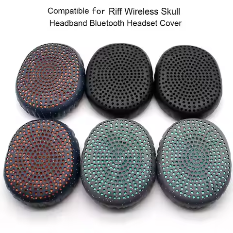 Portable Leather Ear Pads Replacement Sponge Earbuds Cover Soft Ear Cushion for Skullcandy Riff Wire