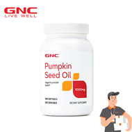 GNC Pumpkin Seed Oil 1000mg (100 softgels) วันหมดอายุ 05/2028