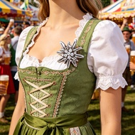 Edelweiss Thorn Horse Needle Beer Festival Brooch Retro Light Luxury Bavarian Holiday Accessories