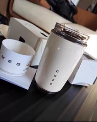 ⚡原裝正貨 SMEG/斯麥格便攜式咖啡杯 隨行水壺 奶白色320ml