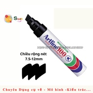 [ Sugi Art ] Bút lông dầu ngòi lớn Artline EK50  EK90  EK100