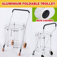 【Aluminium Alloy Trolley】 Foldable Shopping Trolley/Cart Waterproof Stainless Steel/Raimbow Culture