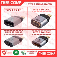Dongle Adapter Type C Male to VGA, HDMI, DP, MINI DP Female