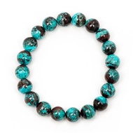 【正佳珠寶】鳳凰石 埃及藍聚寶盆 9.8-10.3mm 鳳凰石手珠