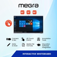 MEGRA Interactive Whiteboard 65'' / 75'' / 86'' Digital Interactive Display IWB TV Touch Screen Moni