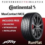 Continental MaxContact 6 MC6 SSR RUN FLAT 245/40R19 275/35R19 (FREE INSTALLATION) RUNFLAT RFT