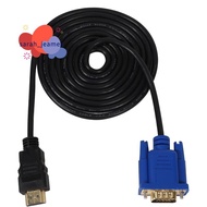 HDTV  Gold Male To VGA HD-15 Male 15Pin Adapter Cable 6FT 1.8M 1080P