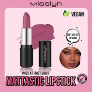 Mattastic Matte Lipstick, Highly Pigmented Matte Lipstick, Long-Lasting Velvety Smooth Sensual Deep 