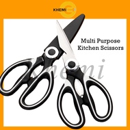 Khemi Multi Purpose Kitchen Scissors with Cover. Ergonomic Design Handle Kitchen Scissors