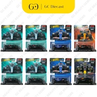 Hot Wheels Premium - Formula 1 2024 | Oracle Red Bull 1,Merc Petronas 44/ 63,Visa Cash 22/ 30,Mclare