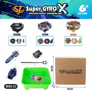 ชุดลูกข่าง 3 ตัว Super GYRO X Beyblade แถม รวม สนาม combo beyblade  ของเล่นเด็ก สำหรับผู้เริ่มต้นของ