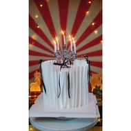 6inch Elegance in White Cake