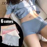 ZXYOUPING Boxer Brief for Woman Plus Sizes Cotton Solid Color Antibacterial Panty SoftComfortable Br