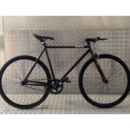 Cranston Fixie  Fixed Gear Bicycle. . Single Speed Bike .Cruz edition . Purple . With Brake