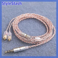 StyleStashH Hifi Tai nghe nâng cấp Cáp MMCX 3.5mm 1.2m mạ bạc cáp lõi cho Sennheiser ie200 ie300 ie6