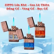 BẬT LỬA ZIPPO LỬA KHÈ - NHIỀU MÀU CỔ SANG TRỌNG GAS ĐÁ LỘ THIÊN - (XÀI GAS)