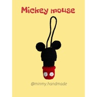 Handmade wool mickey mouse lipstick holder/crochet mickey mouse lipstick holder handmade