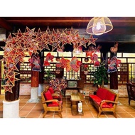 Traditional FISH-SHAPED GLASS LANTERN Glossy Paper