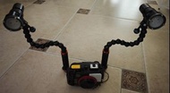海蛙 Seafrog TG4 防水殼 （適用於tg3 和tg4相機）.
Olympus Tough 奧林巴斯 TG-3, ARCHON奥瞳D32VR潜水補光灯，两個，带Z03手电夹好,
SRP 閃光燈