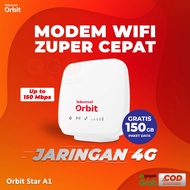 PUTIH Telkomsel Orbit Star A1 Modem Router 4G Wifi High Speed 150Mbps Bonus 150Gb Data Package/Wifi Modem/4G Modem/Wifi Hotspot - White