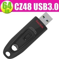 SanDisk CZ48 Ultra 64G 64GB【SDCZ48-064G】USB 3.0 原廠 隨身碟