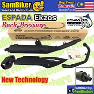 ESPADA Back Pressure 28MM Racing Exhaust Pipe Y15ZR Y15 RS150 RSX150 LC135 Cutting Standard Ekzos Mu