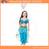 Kids Girl Set Jasmine Aladdin Costume+Pant