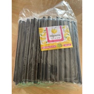 Black Plastic Straw 12x21cm Straw Plastik Hitam 12x21cm