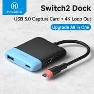 Hagibis Switch2 TV Dock 4K 60Hz Video Capture Card USB3.0 Portable Docking Station for Nintendo Swit