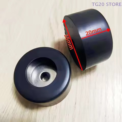 4Pcs Durable Black 38X20mm Large Case Speaker Cabinets Rubber Feet Damper Pad Base