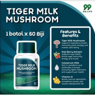 ✨HQ Stock✨99Life Tiger Milk Mushroom Chewable Tablets (60 Tablets) | Boost Immune & Respiratory Heal