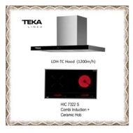 Teka LDH-TC Hood (1200m3/h)  + HIC 7322 S Combi Induction + Ceramic Hob with Free Gift