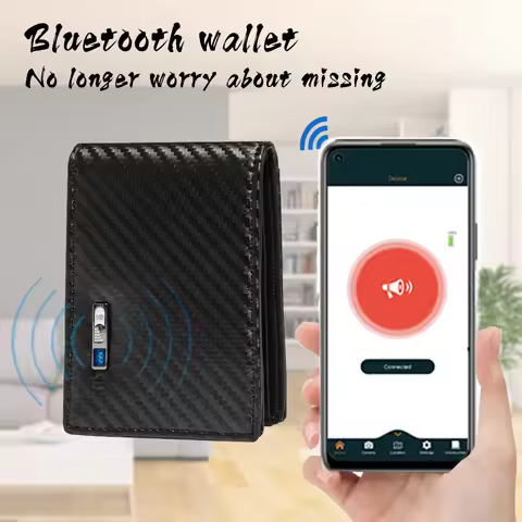 Wallet GPS Tracker Card for Men Smart Card GPS Wallet for Apple Air tags Tracker Ios Only Gift for T