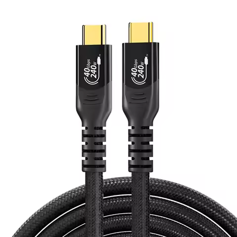 USB4 Cable 8K USB C 240W Charging Cable 80Gbps USB-C Data Cable Compatible with Thunderbolt 4/3 Type