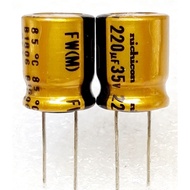 Nichicon FW 220uf 35v capacitor