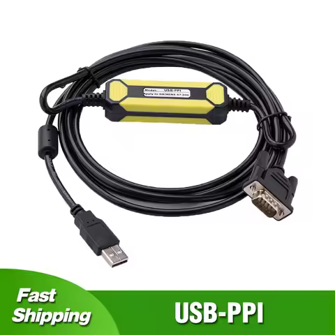 USB-PPI for 200 PLC Programming Cable Isolation USB to RS485 Adapter PPI Data Download Line