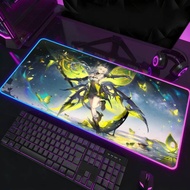 Duet Night Abyss Psyche Mouse Pad RGB LED Non-slip Desk Mat Rubber Gaming Accessories Large XXL Comp
