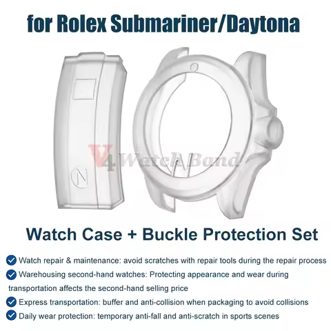 Watch Protective Cover for Rolex Submariner Yacht Transparent Rubber Cover for 40MM Watch for Dayton