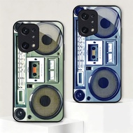 Corak Radio Glass casing for OPPO R9S/X3Pro/F9/F7/F5/F1S/F17/F11/A94/A93/A92S/A91/9/A83/A8/A79/A78/A