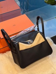 Hermes🌟Lindy 26 黑銀 tc stamp K
