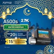 70mai A500s Dash Cam 2.7K Resolution + HDR | Built-in GPS & ADAS | Night Owl Vision | App Control | 