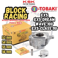 【RAYA SALE】TOBAKI RACING BLOCK FULL SET WITH KGH(SONIC) PISTON+CLIP EX5 DREAM WAVE100 EX5 CLASS110 5