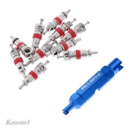 [Kesoto1] Valve Core Remover Kit Bike Valve Core Repair Tool with Schrader Valve Core