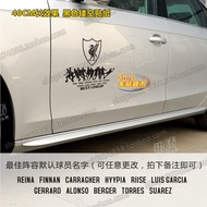 [Quick Shipment] Car Stickers Reflective Team Car Stickers Liverpool Historical Lineup Can Change Na