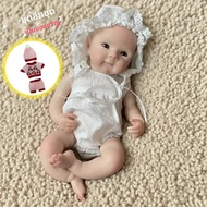 เปิดปาก 13 นิ้ว Bettie ซิลิโคน Bebe Reborn สาว 2 ชุดชุดทําด้วยมือทาสีผิว Soft Touch Reborn ตุ๊กตา